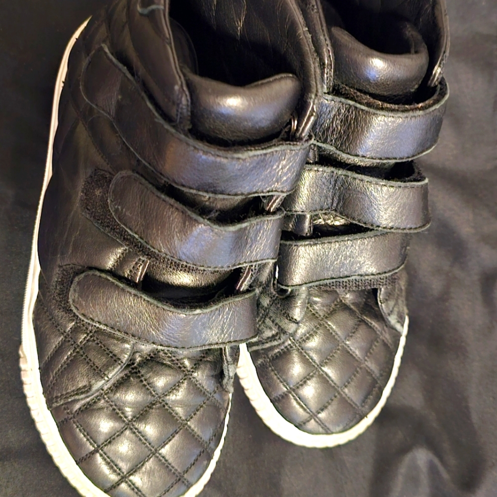 BURBERRY VELCRO HIGH-TOP SNEAKERS